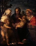 Madonna and Child with Sts Catherine, Elisabeth and John the Baptist